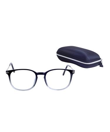 Blue Light Blocking Computer Glasses Anti Radiation - Blocking Eye Strain Transparent Black