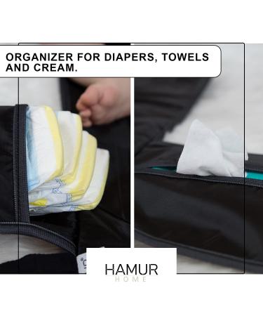 Hamur Home 3-in-1 Diaper Pocket & Portable Organizer - Floral Small Diaper Bag for Moms | Diapers Cream Wipes - Buy Online on GoSupps.com