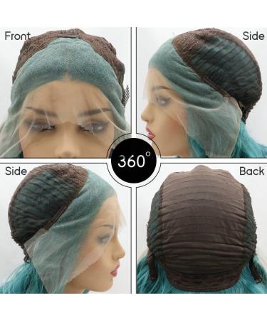 Serenewig Women's Green Teal Long Wavy Synthetic Wig - Heat-Resistant Malachite Green Cosplay & Daily Use | Drag Queen Makeup 26 - Buy Online on GoSupps.com