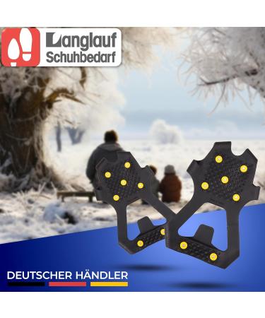 Anti-Slip Shoe Spikes for Cross-Country Skiing | Eco-Friendly Ice Grips & Claws for Shoes & Boots | Non-Slip Spikes for Black Ice - Gr del M (38-40) - Buy Online on GoSupps.com