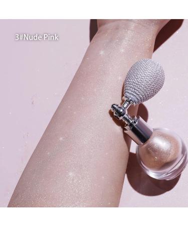 Shimmering Body Glitter Spray - Nude Pink Highlighter for Hair, Face & Body - High Gloss Makeup Sparkle - Buy Online on GoSupps.com
