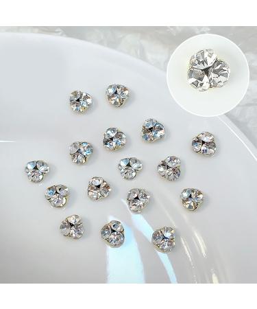 FEIlei 10Pcs Flatback Glass Nails Rhinestones Nail Art Decoration Manicure Accessory - Buy Online on GoSupps.com