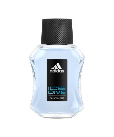 adidas Ice Dive Eau de Toilette 1.7 fl oz (Pack of 1) Notes of Lavender Sandalwood and Vanilla Men's Fragrance Long Lasting Sporty Fragrance Travel Size 1.7 Fl Oz (Pack of 1) Eau De Toilette