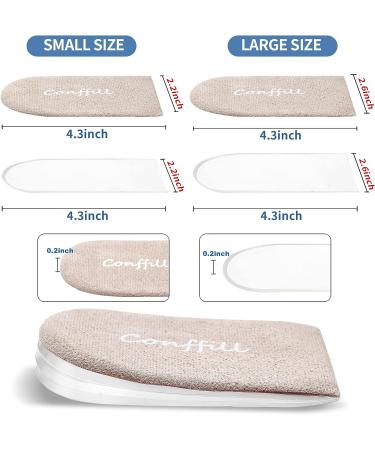 Adjustable Orthopedic Heel Lift Inserts - Gel Height Increase Insoles for Leg Length Discrepancy & Heel Pain - 4-Layer Stackable Shoe Lifts - Women Men (L 8.5-12 M 7.5-13) - Buy Online on GoSupps.com