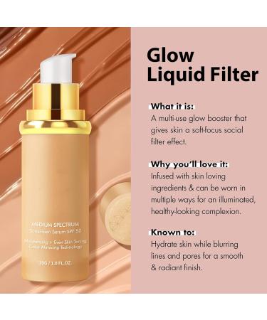  Gupcaqosjw Self-Adaptive Foundation | 30g Concealer Foundation - SPF 50 Sunscreen Liquid Complete Concealer for Long-Lasting Uniformization - Buy Online on GoSupps.com