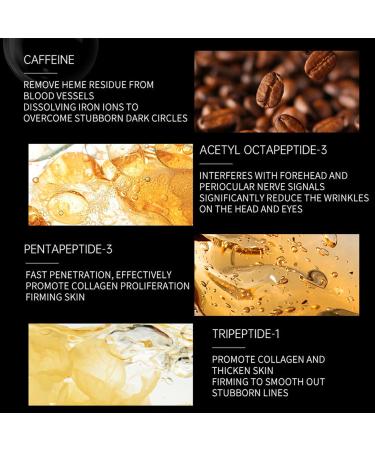 Natural Anti-Aging Caffeine Eye Cream for Dark Circles and Puffiness Under Eye Treatment Reduces Under Eye Bags Fine Lines and Wrinkles Eye Treatment for Men and Women - Buy Online on GoSupps.com