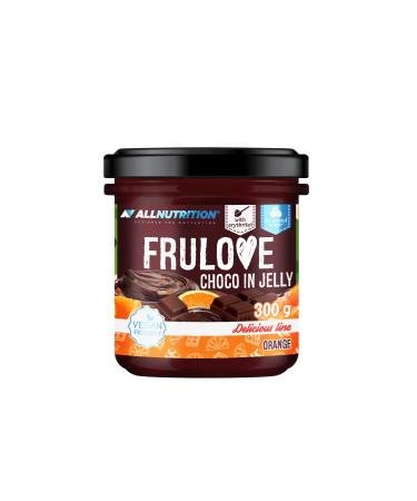 ALLNUTRITION Frulove Choco in Jelly Orange - Sugar Free Jelly Jam - Gluten Free - Healthy Snack - Low-Calorie Treats - Vegan - 300 g