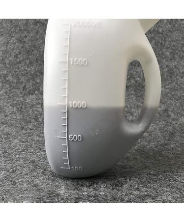 Potty Men's Male Bed Urinal Potty Pee Bottle 2000ML Collector with 1.6M Tube - Buy Online on GoSupps.com