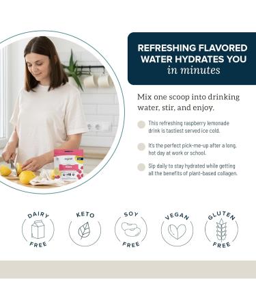 Organifi Glow - Vegan Collagen Powder for Women - Organic Flavored Water Ingredient, 30 Servings - Buy Online on GoSupps.com