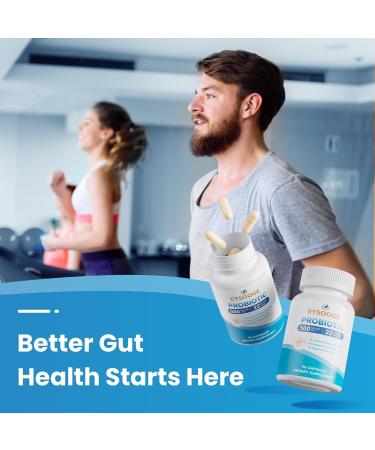 Probiotics for Women and Men 500 Billion CFU 22 Strains + Organic Prebiotics Nutritional Supplements Daily Probiotics for Digestive Immune & Gut Health - 90 Capsules 90 Count (Pack of 1) Blue - Buy Online on GoSupps.com