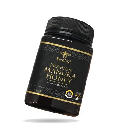 BeeNZ Premium manukahoney from New Zealand 263 pure manukahoney without additives methylglyoxalcontent MGO 263+ UMF10+ 500 g
