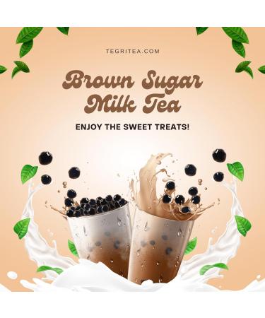 1 Minute Milk Tea Bubble Tea | 500 ml per Serving | Instant Tapioca Boba | TEGRITEA (8 Count (Pack of 1)) - Buy Online on GoSupps.com