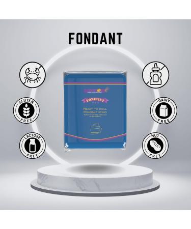 Dekozauber24 Premium Fondant 250g - 19 Colors Soft & Flexible Rolled Fondant for Cake Decoration (Dark Blue) - International Shipping Available - Buy Online on GoSupps.com
