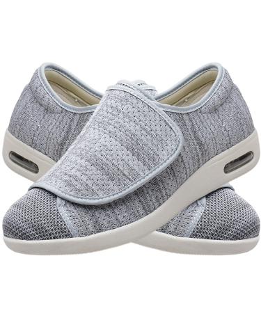 LGZY Extra Wide Width Shoes Women Men Orthopedic Diabetic Shoes with Adjustable Closure Lightweight Breathable Swollen Feet Walking Edema Sneakers B 42 EU 42 EU B