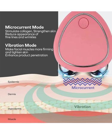 2023 Mini Microcurrent Face Lifting Massager - Skin Tightening Care for Women and Men - Wrinkle Removal Device (Pink) - Buy Online on GoSupps.com