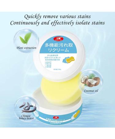 Shoes Multifunctional Cleaning Cream White Shoe Cleaning Cream with Sponge Sneaker Whitening Cleaner Shoes Stain Remover Multifunctional Leather Shoes Handbag Cleaner 2pcs - Buy Online on GoSupps.com