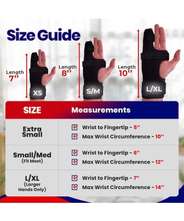 Metacarpal Finger Splint Hand Brace for Boxer Fractures - Small/Medium - Right Hand - Buy Online on GoSupps.com