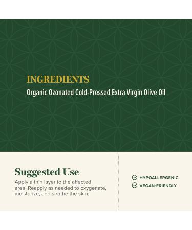 Global Healing Center Skin Therapy: Organic Ozonated Extra Virgin Olive Oil Salve - Hydrating Face & Body Moisturizer for Dry Skin | 1.5 Oz - Buy Online on GoSupps.com