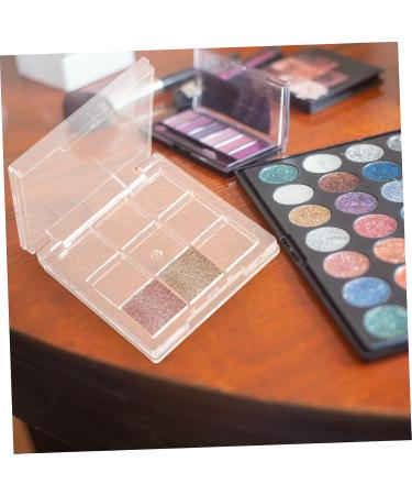 COLLBATH Eyeshadow Holder 2pcs Compact Empty Highlighter Cases Transparent Refillable Cosmetics Containers Eyeshadow Case - Buy Online on GoSupps.com