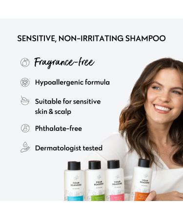 No Nothing Sensitive Moisture Shampoo - Fragrance Free, Hypoallergenic, Paraben Free, Vegan - Ideal for Dry and Normal Hair, Sensitive Scalp and Skin - 10.15 oz - Buy Online on GoSupps.com