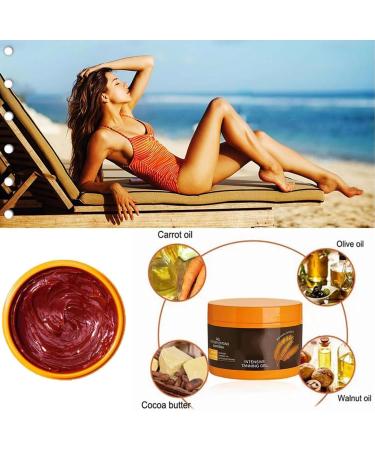 Luxury Intensive Tanning Gel Extreme Dark Intensive Tanning Luxe Gel Intensive Tanning Luxe Gel Tanning Oil for Beach Travel Size Natural Tanning Accelerator Cream for Outdoor Sun (1Pcs) - Buy Online on GoSupps.com