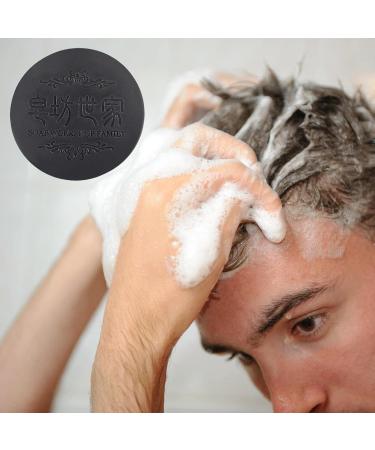 SoliAssombrerissant Shampoo Solid Shampoo Bar Multiflorum Shampoo Hair Darkening Shampoo Repair Dry Damaged Hair (Black-1Pcs) - Buy Online on GoSupps.com