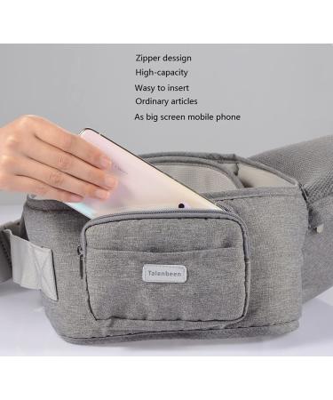 6-in-1 Baby Carrier with Hip Seat & Lumbar Support - Adjustable for Newborn to Toddler - Light Grey, 7-41 lbs - Ideal for All Seasons & Activities - Buy Online on GoSupps.com