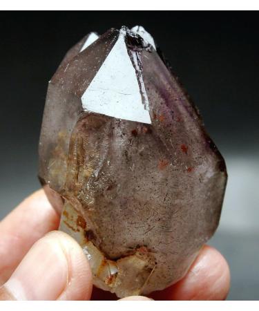 114g Natural Smoke Purple Elestial Amethyst Quartz Crystal Specimen+Rutilated ningxiao - Buy Online on GoSupps.com