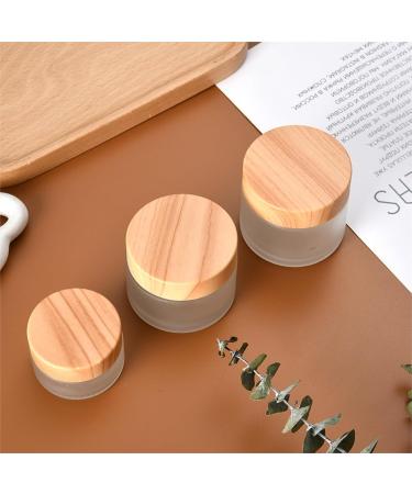 Travel Containers Round Clear Glass Jar With Wooden Lid and Inner Liners Empty Cosmetic Lotion Containers Small Glass Jars for Lotions and Creams (Color : A Taille unique : 50g) 50g A - Buy Online on GoSupps.com