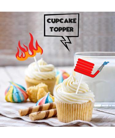 S-Cp-0036 Ice Cream Fruit Dessert Cupcake Topper Colorful Glitter Happy Birthday Sensory Pop Game Theme Decor Supplies Baby Shower Boys Girls Birthday Party Decorations - Buy Online on GoSupps.com