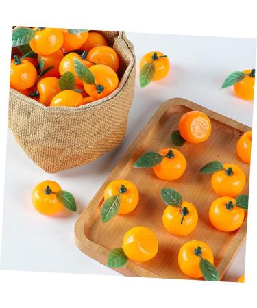 Alipis 50pcs orange cupboard desktop toys plastic teaching aids decorations Model Toy accessories mini Scene Photography Props decorate window False Orange Decor fake fruit - Buy Online on GoSupps.com