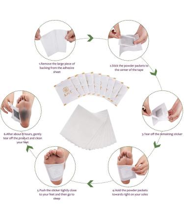 Organic Ginger Foot Pads (20pcs) for Natural Health Care, Improve Sleep - Herbal Feet Patch - Buy Online on GoSupps.com