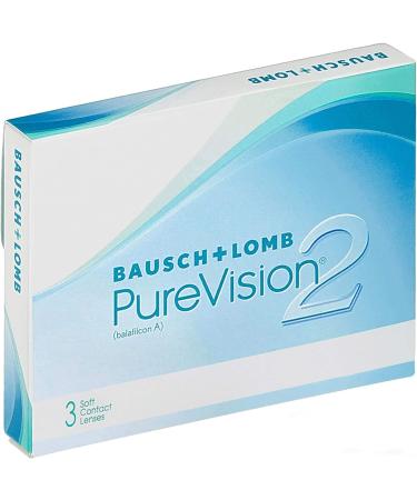 Bausch + Lomb PUREVISION 2 Monthly Lenses - Soft & Thin Spherical Contacts 3 Pieces BC 8.6mm Dia 14.2 Dioptria 2.0 - International Shipping Available - Buy Online on GoSupps.com
