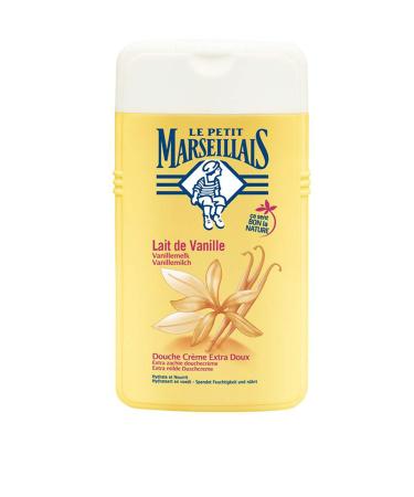 Le Petit Marseillais 1 Bottle of Body Wash Your Choice  French Shower Cream 6 Varieties 250ml (8.4oz) (Lait de Vanille (Vanilla Milk))