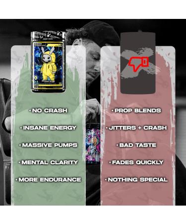 AFTERDARK INHUMAN Void Pre-Workout Powder Enhanced Mind-Muscle Connection Sustained Energy Potent Nootropic Blend Vegan Gluten-Free Soy-Free 400mg Caffeine No Crash Sour Watermelon Swirl - Buy Online on GoSupps.com