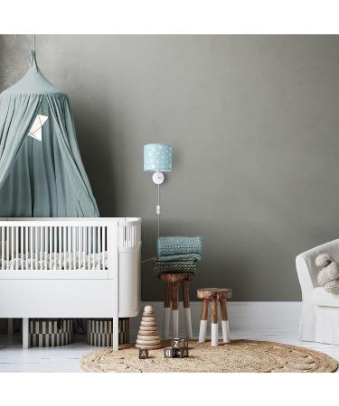 Paco Home Kids Wall Lamp - Pink Fabric Lampshade with Stars & Clouds for Baby Room | E14 Plug - Perfect Girls' Decor - Buy Online on GoSupps.com