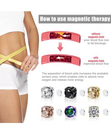 Magnet Earrings for Weight Loss | 6 Pairs Magnetic Acupressure & Lymphatic Drainage Therapy for Women - Buy Online on GoSupps.com