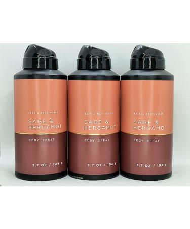 Bath & Body SAGE & BERGAMOT Body Spray 3 Pack