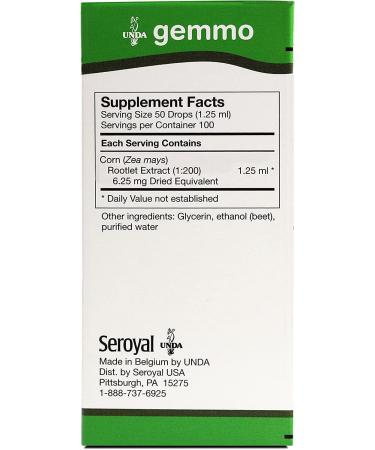 UNDA Gemmo Therapy Zea Mays | Premium Corn Rootlet Extract - 4.2 fl. oz. for Natural Wellness & Vitality - Buy Online on GoSupps.com