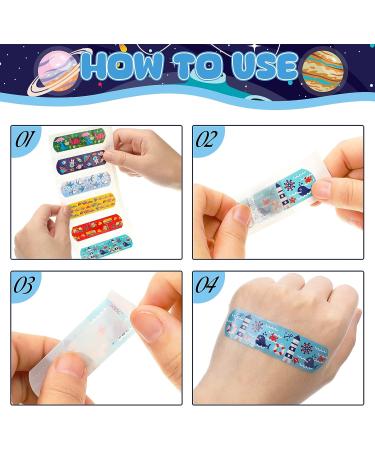 420pc Kids Fabric Bandages Set - Waterproof & Breathable Adhesive Wraps for Cuts & Scrapes - Family First Aid Kit Essential (Cool Designs) - Buy Online on GoSupps.com