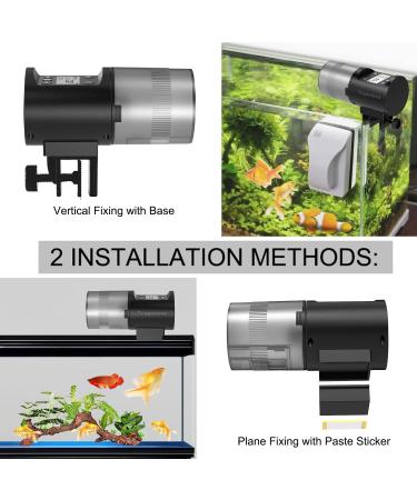 Tropinova Automatic Fish Feeder - Moisture-Proof Food Dispenser for Aquarium & Turtle Tank - Buy Online on GoSupps.com
