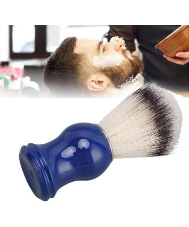 Handmade Shaving Brushes for Men - Blue Handle & Silver Ring | Beauty & Hairdressing Salon Essential - Buy Online on GoSupps.com