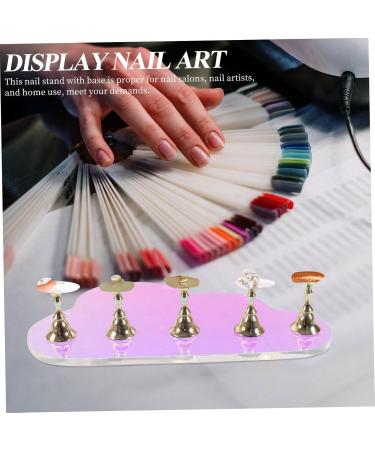 minkissy 1 Set Nail Tools Press on Nails Stand False Nails Display Stand Nails Tips Display Stand Nail Art Practice Stand Press on Fake Nails Stand Press on Nails Holder Metal Bracket Fairy - Buy Online on GoSupps.com