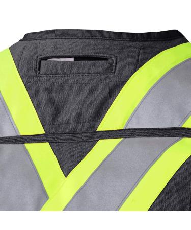 Pioneer Heavy-Duty Reflective Surveyor Work Safety Vest | Construction Reflective Surveyor's Safety Vest - Radio Pocket and Pen Slots - Buy Online on GoSupps.com