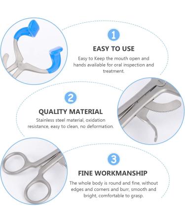 Healifty Dental Mouth Opener - Stainless Steel Cheek Retractor & Spreader (Size L) | Premium Dental Tools for Professionals - Buy Online on GoSupps.com