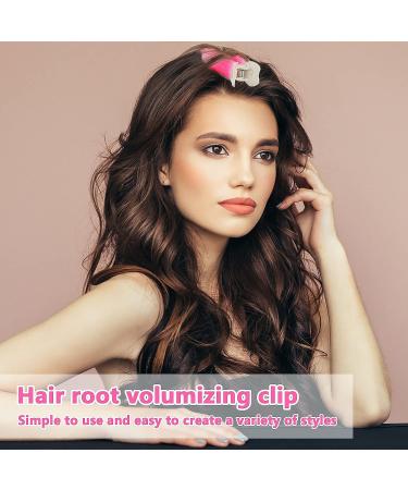 4PCS Volumizing Hair Clips for Women - Root Lift Clips for Volume and Curly Hair - Fluffy Hair Clip - Heatless Hair Curler Tool (Rose) - Buy Online on GoSupps.com