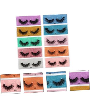 FRCOLOR 10 Pairs False Eyelashes Eyelash Lash Cosmetics Make up Accessories Girls' Accessories Makeup Accessories Trendy Makeup Beauty Makeup Eyelashes Princess Style Imitation 3d - Buy Online on GoSupps.com