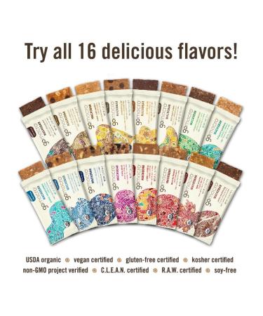 GoMacro MacroBar Organic Vegan Protein Bars - Variety Pack (12 Bars 2 oz) - Healthy Snack for Active Lifestyles - International Shipping Available - Buy Online on GoSupps.com