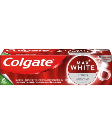 Colgate Toothpaste Max White Infinite 75ml - Long-Lasting Whiter Teeth | International Shipping Available - Buy Online on GoSupps.com