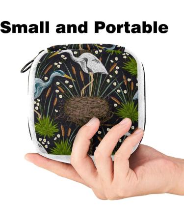 Tree and Bird Color Sanitary Napkin Storage Bag - Period Tampon Makeup Pad Pouch - GIAPB 3509 - Buy Online on GoSupps.com